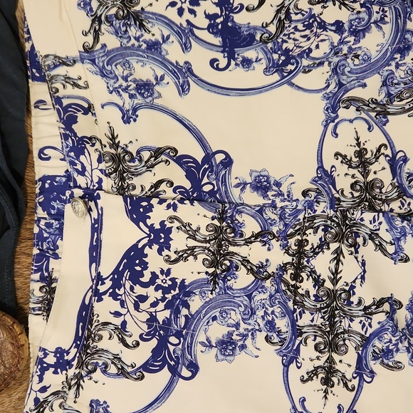 🎉Kaktus - Ankle Pants Front Zip Elastic Back with Pockets - Picture 2 of 6